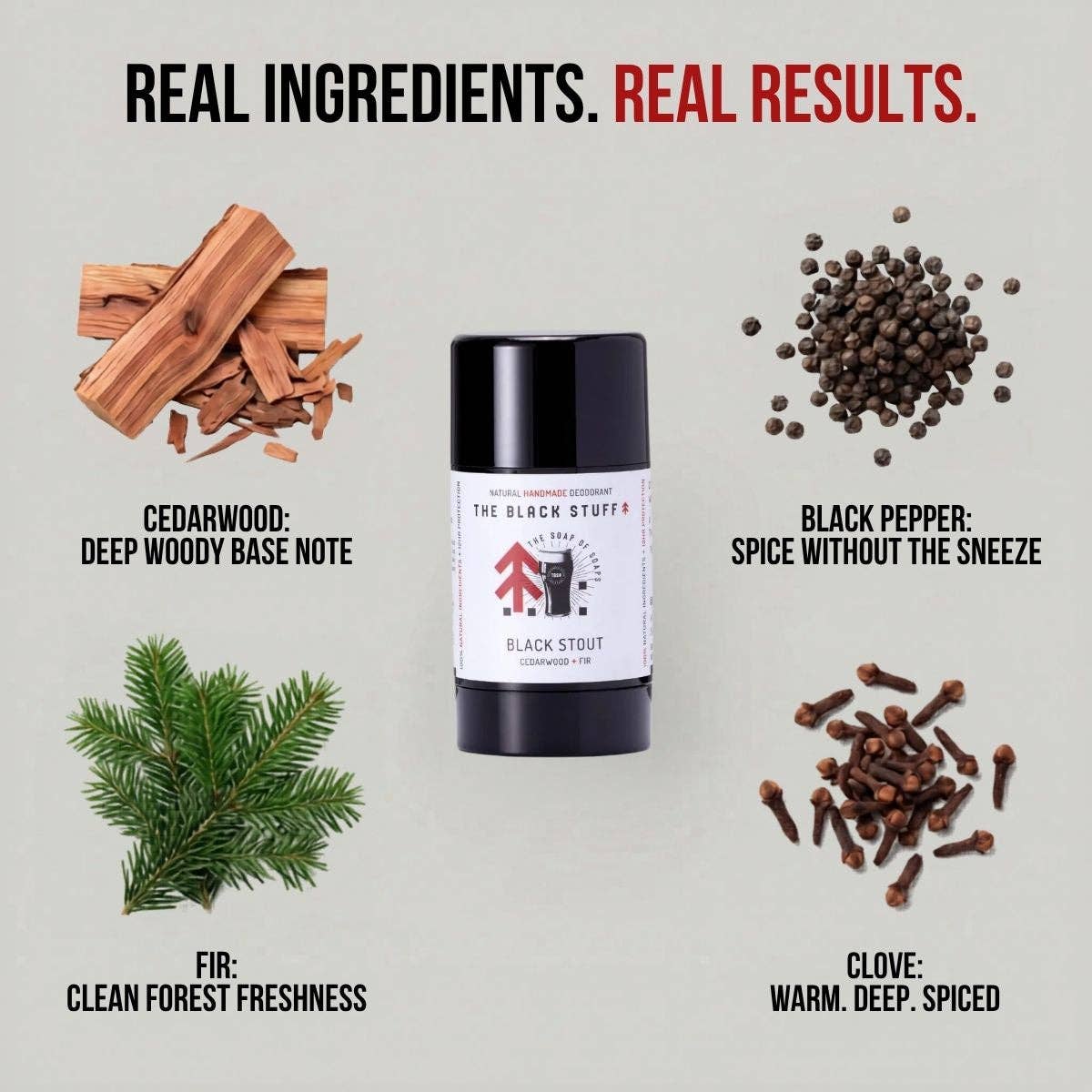 Natural Deodorant - Black Stout