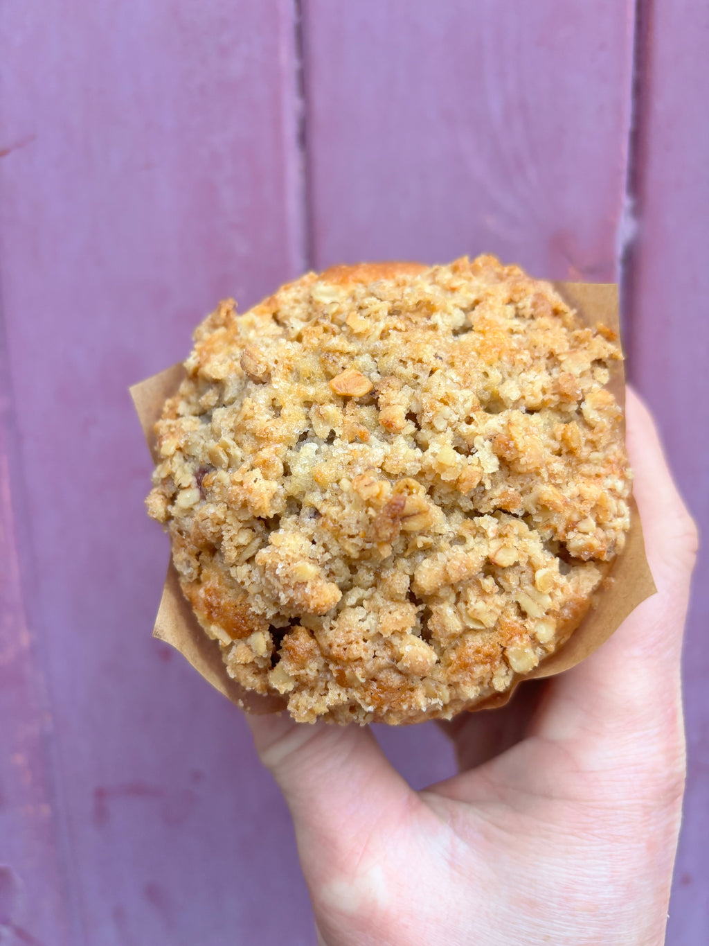 Blueberry streusel muffin