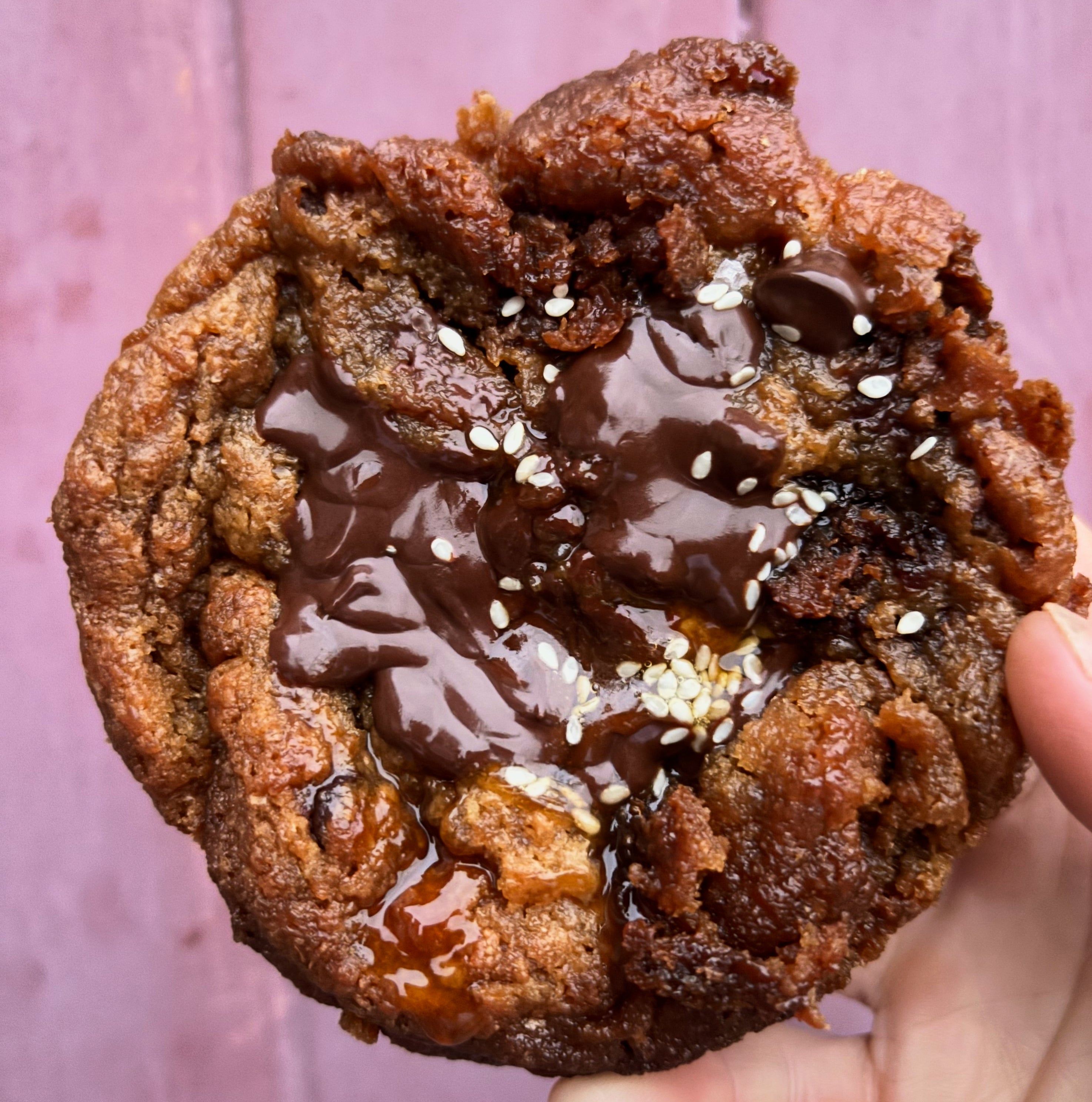 Miso caramel chocolate chip cookie