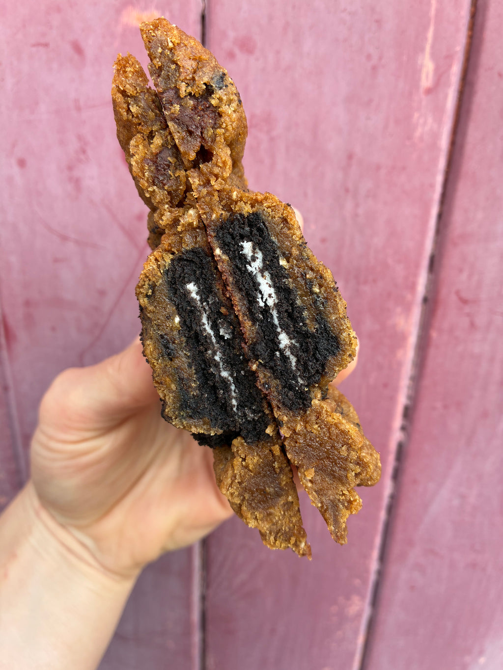 Cookies n cream stuffed cookie