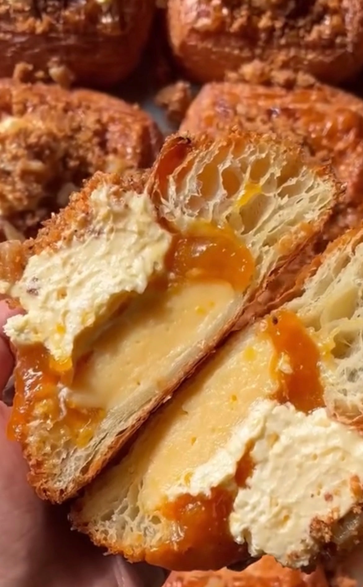 Roasted peach danish