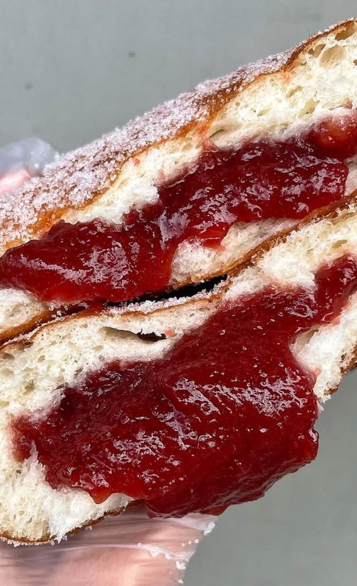 Sourdough Cherry jam Bombolini