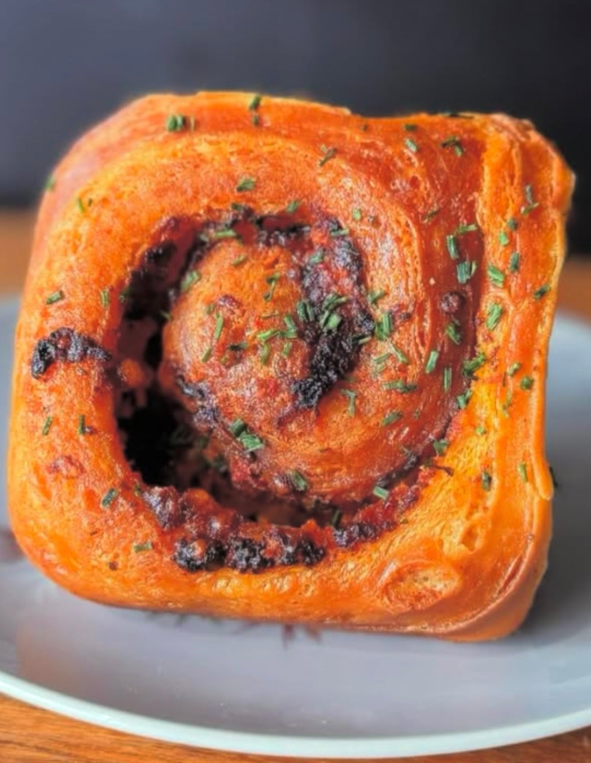 Pastrami, cheese & mustard savoury swirl
