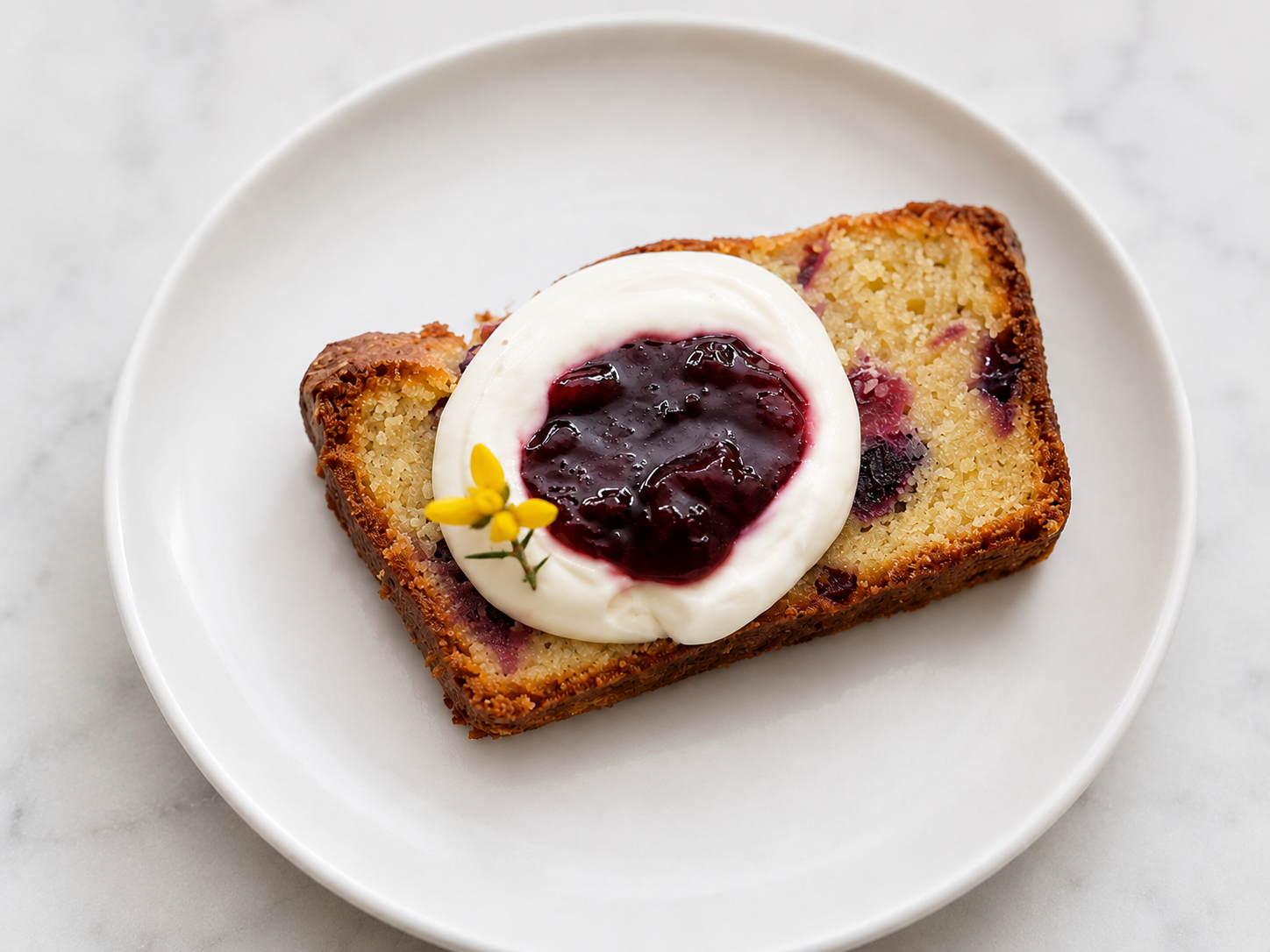 Cherry coffee cake loaf