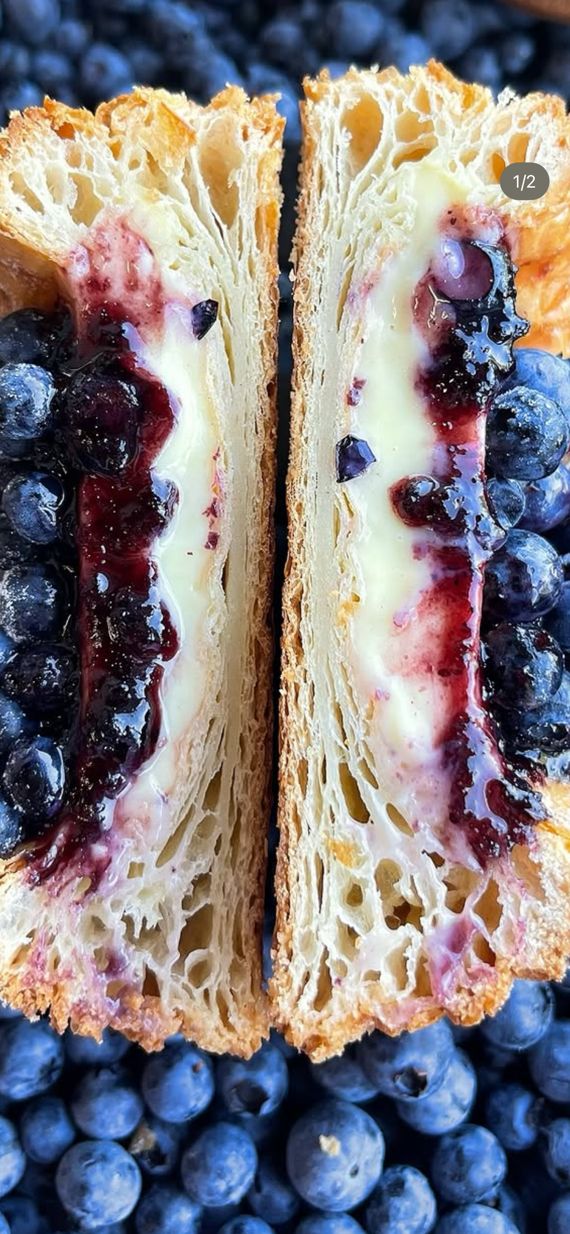 Blueberry danish