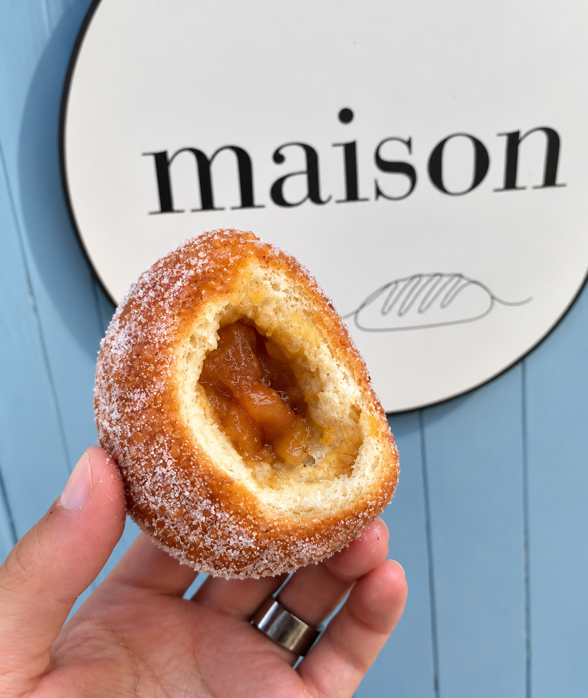 Sourdough Apple-butter Bombolini
