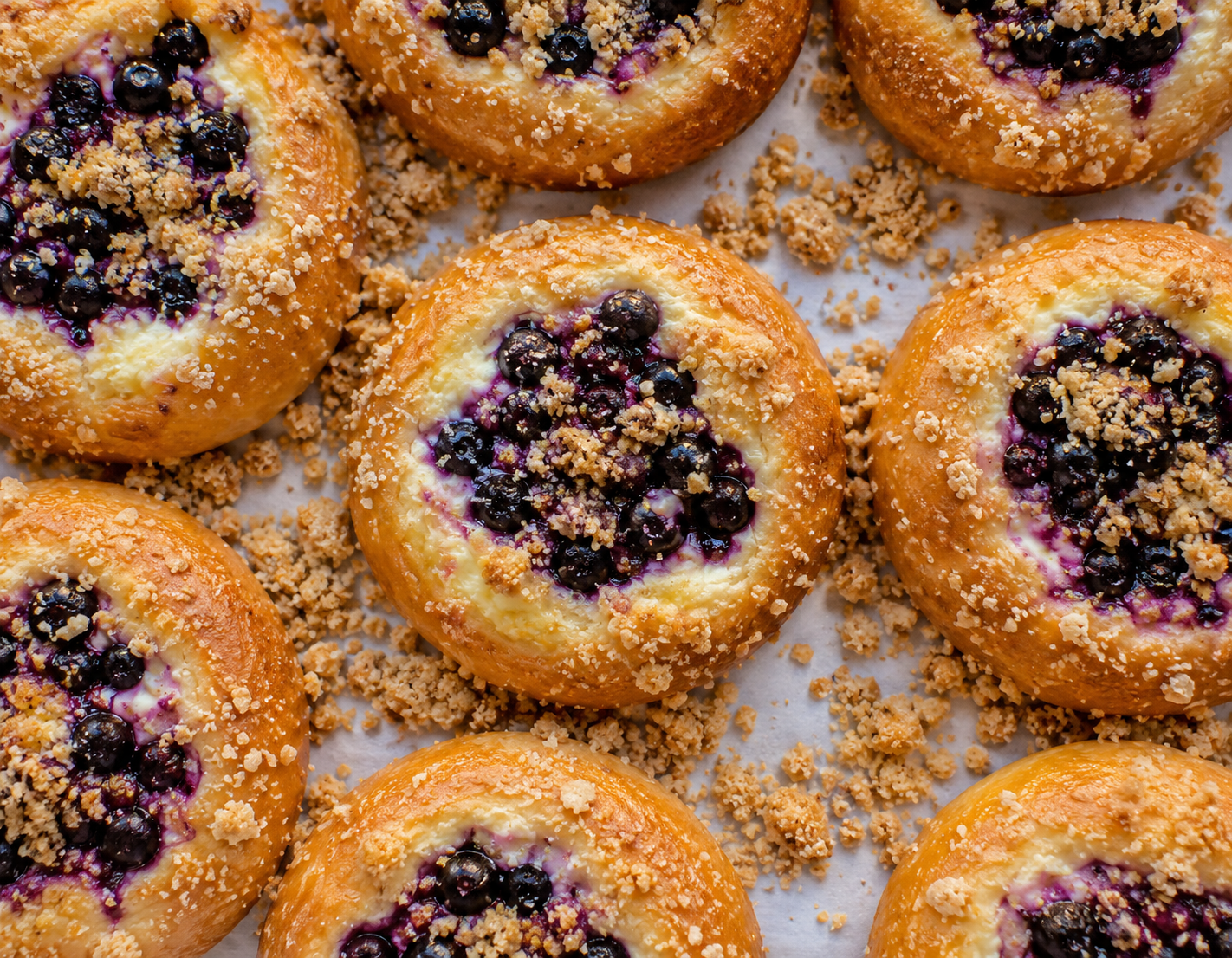 Blueberry cream cheese kolaches
