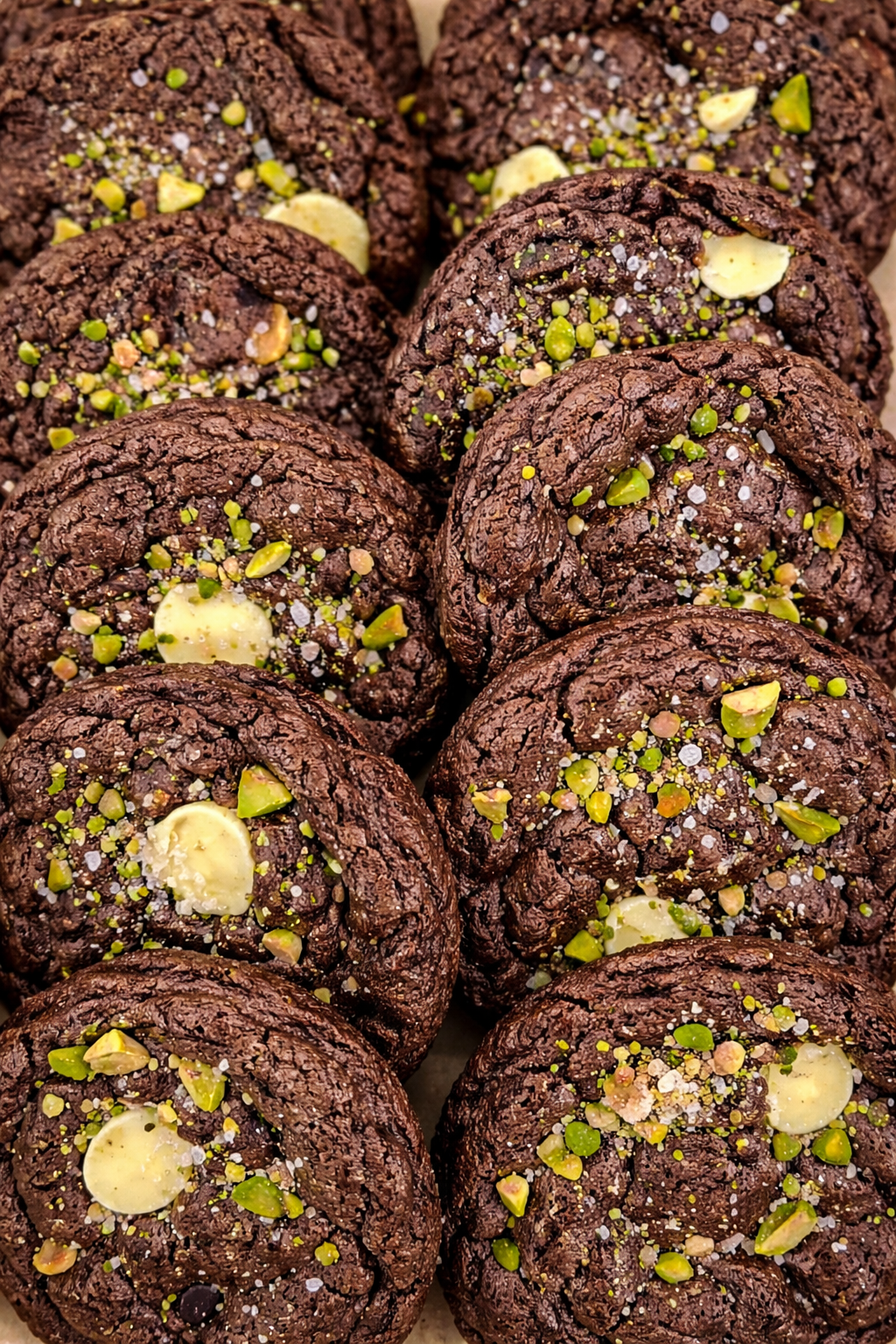 (Gluten free) Triple chocolate cookie with pistachios