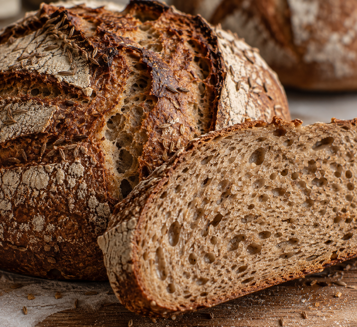 Rye sourdough loaf