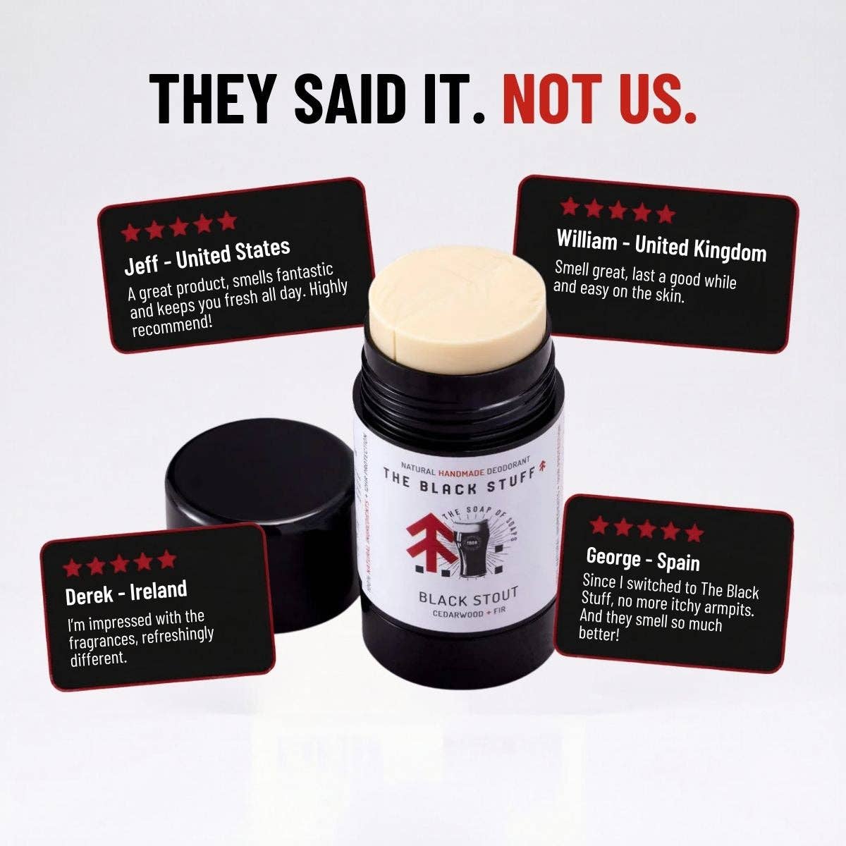Natural Deodorant - Black Stout